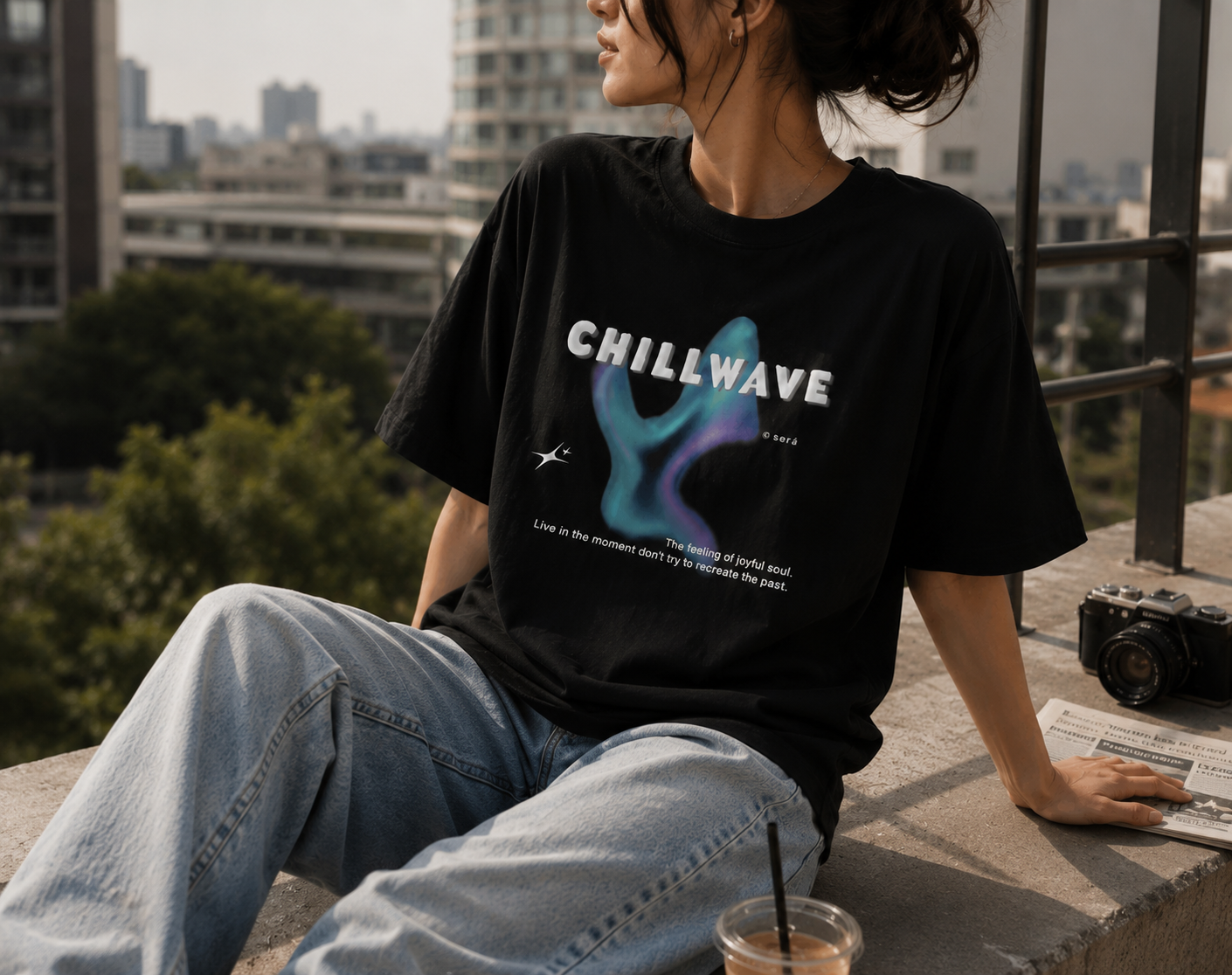 chillwave tee — midnight