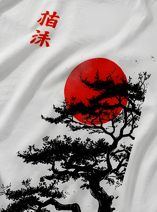 silent bloom tee — white