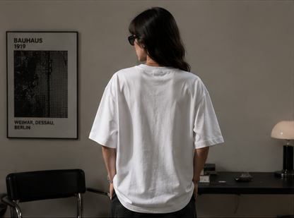 Distortion tee — white