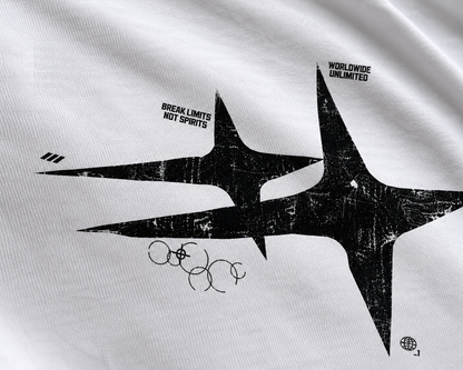 Distortion tee — white