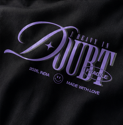 fragile heart tee — midnight