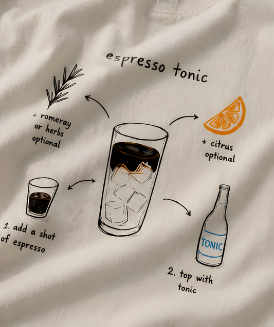 espresso tonic tee — off white