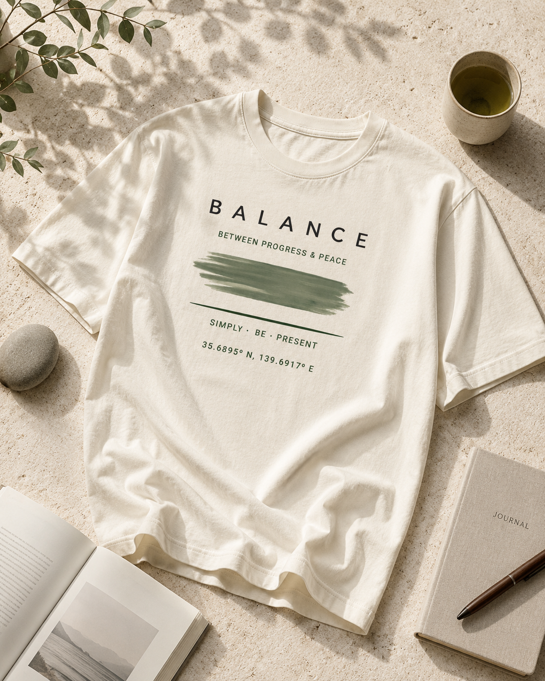 balance tee — off white