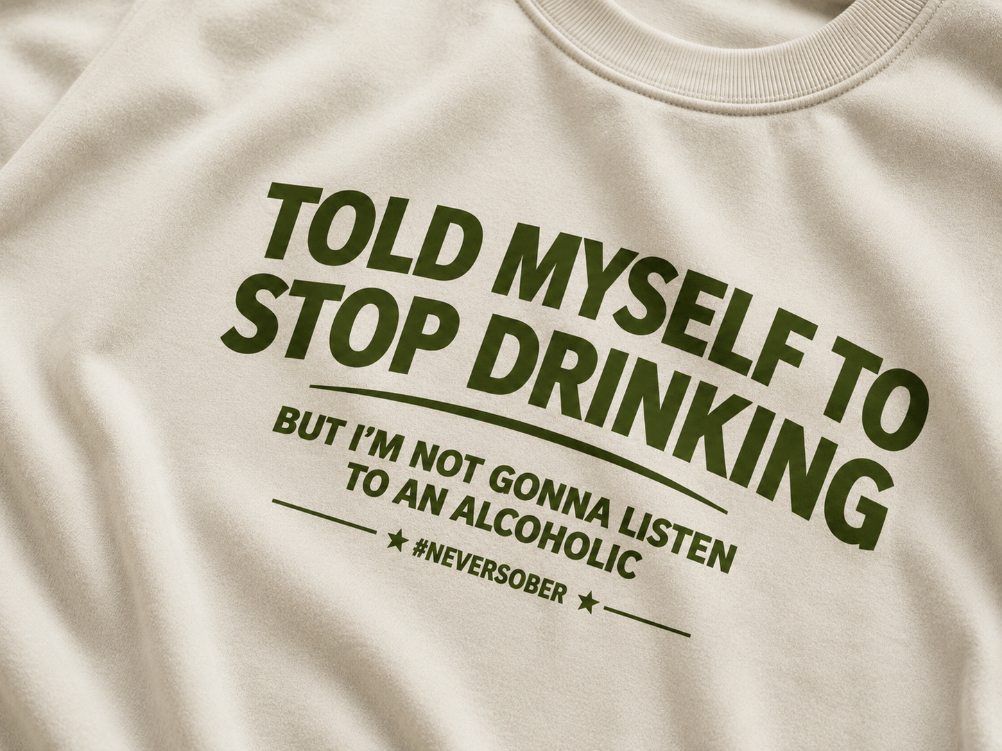 never-sober tee — off white