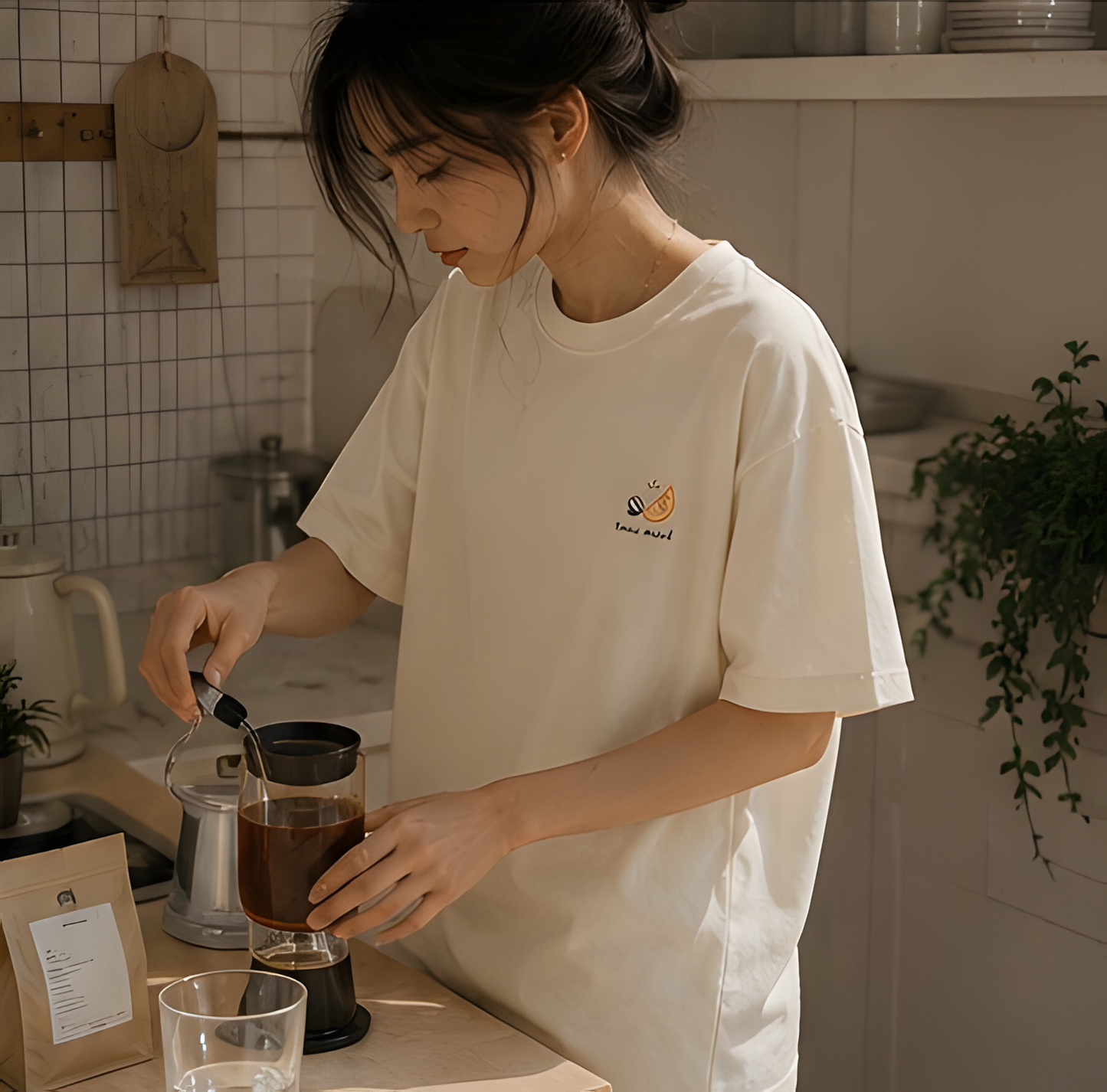 espresso tonic tee — off white