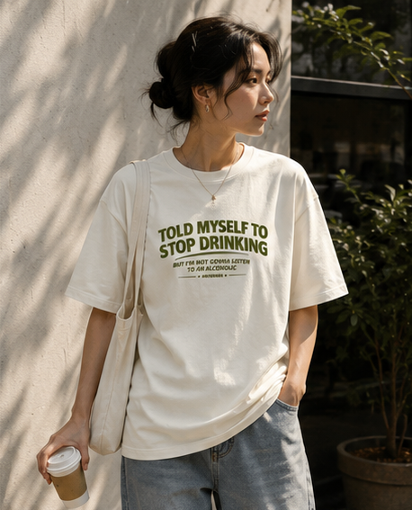 never-sober tee — off white