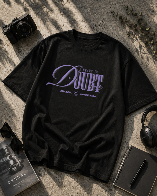 fragile heart tee — midnight