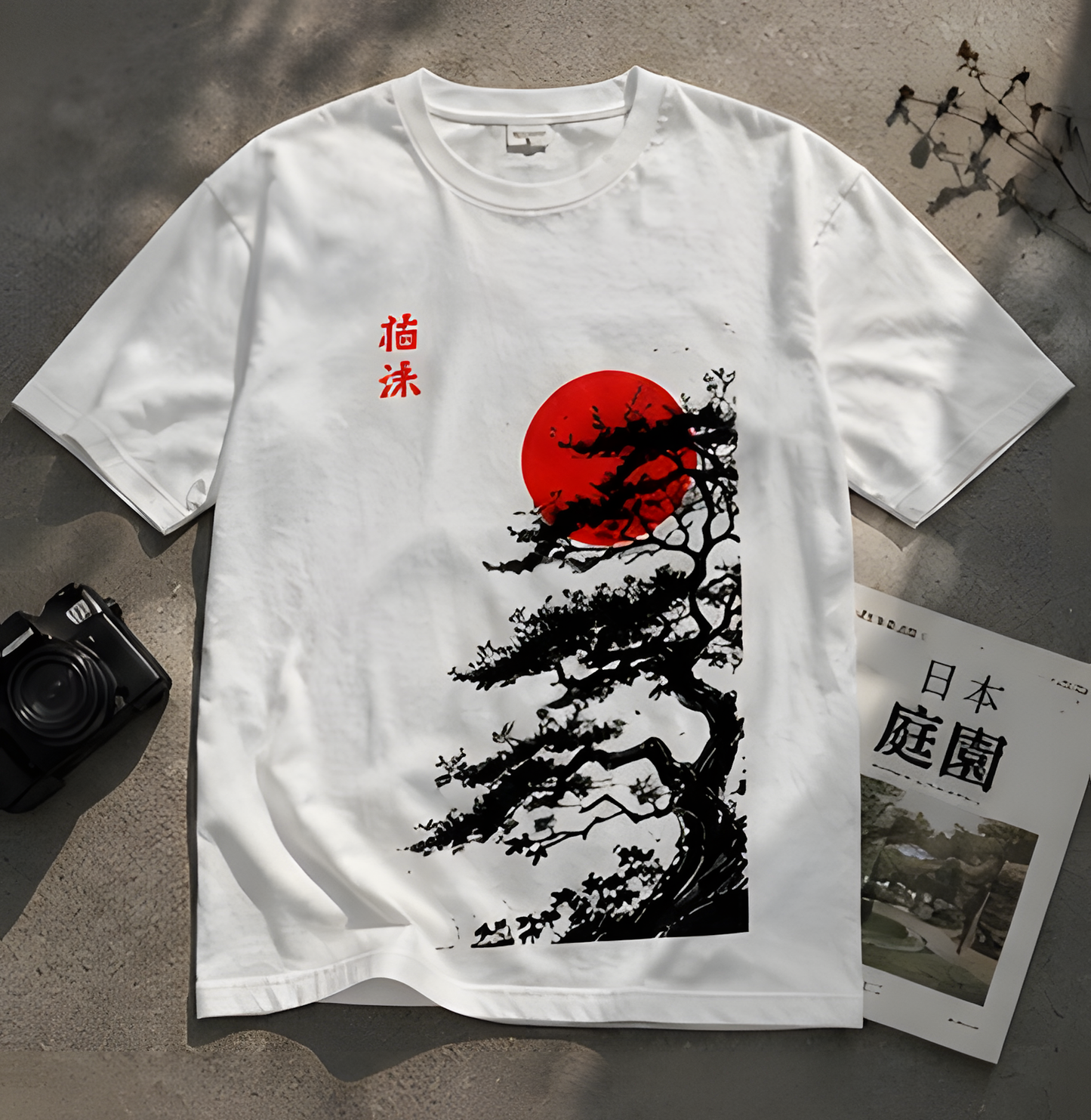 silent bloom tee — white