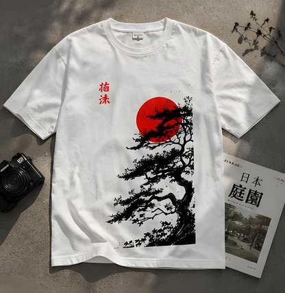 silent bloom tee — white