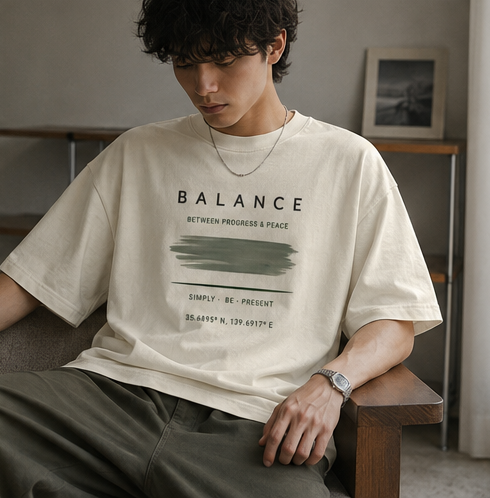 balance tee — off white