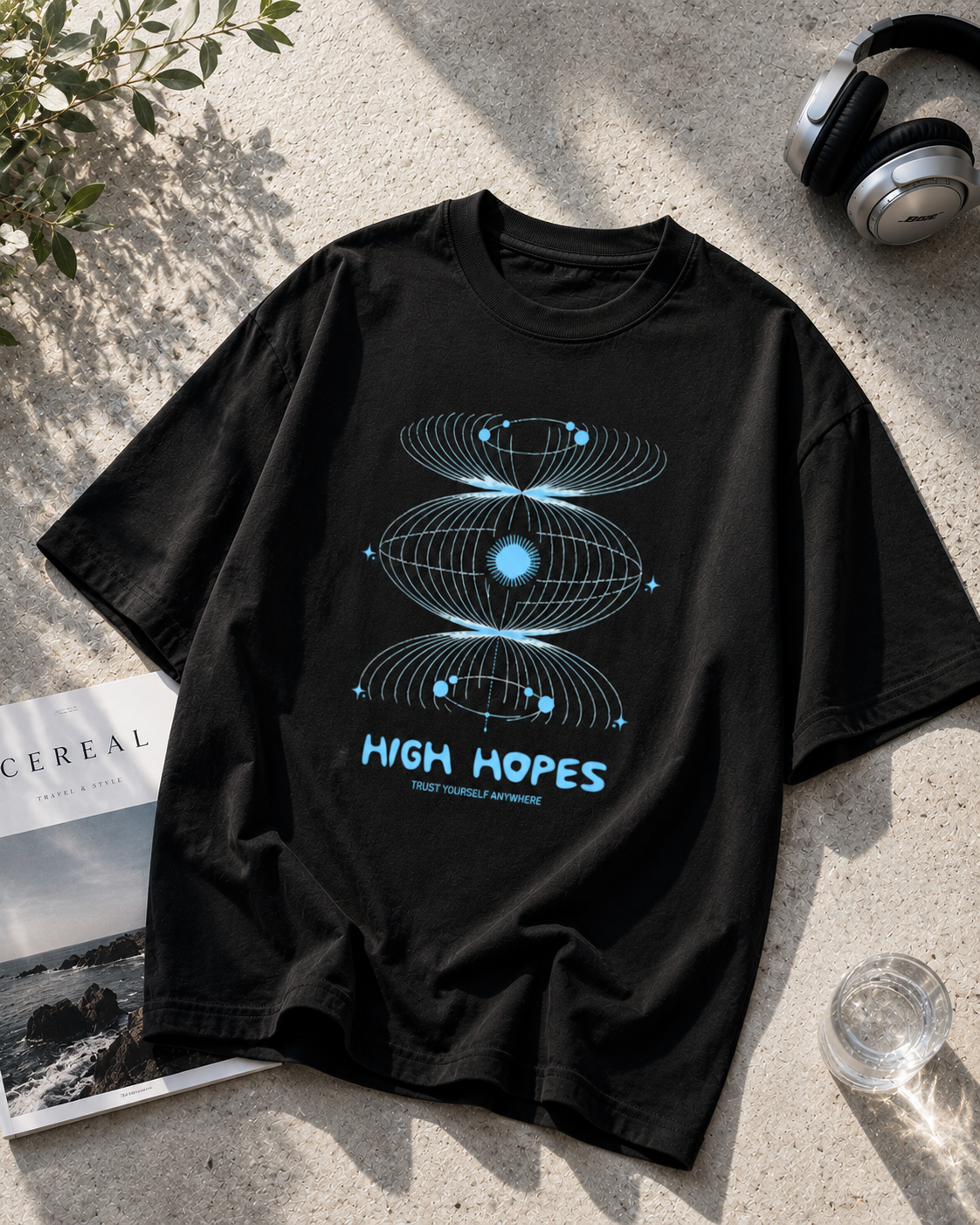 high hopes tee — midnight