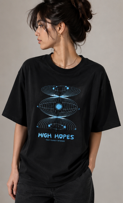 high hopes tee — midnight