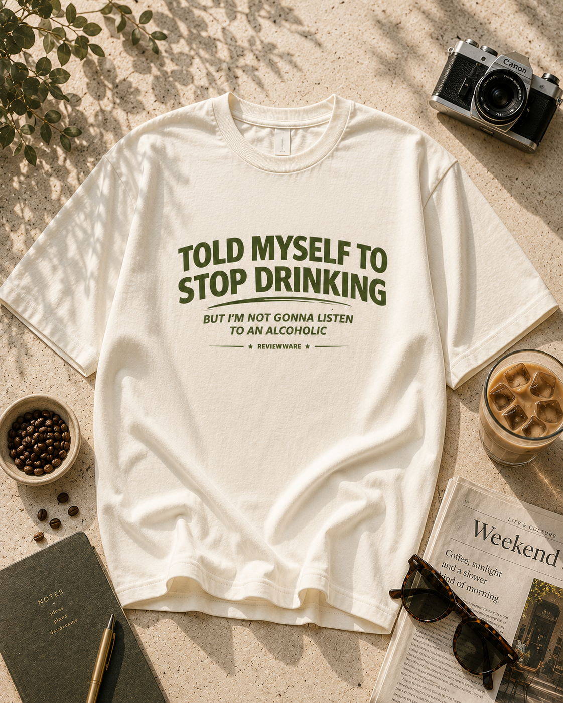 never-sober tee — off white
