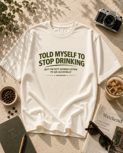 never-sober tee — off white