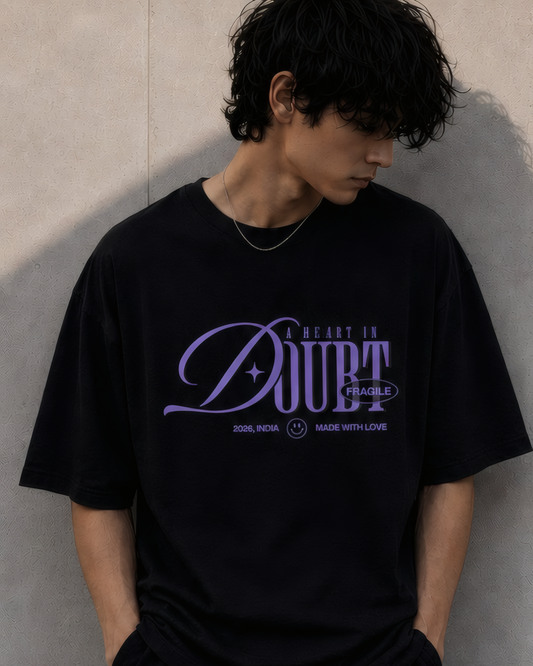 fragile heart tee — midnight