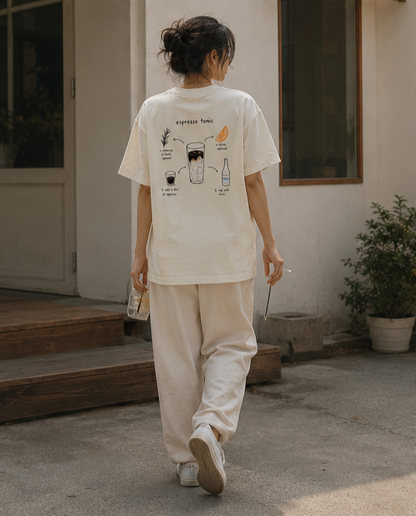 espresso tonic tee — off white