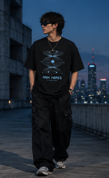 high hopes tee — midnight