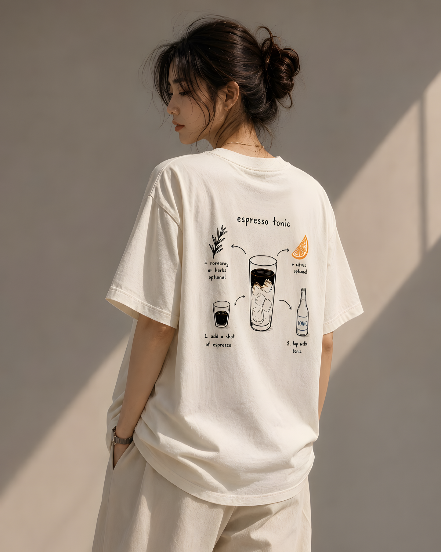 espresso tonic tee — off white