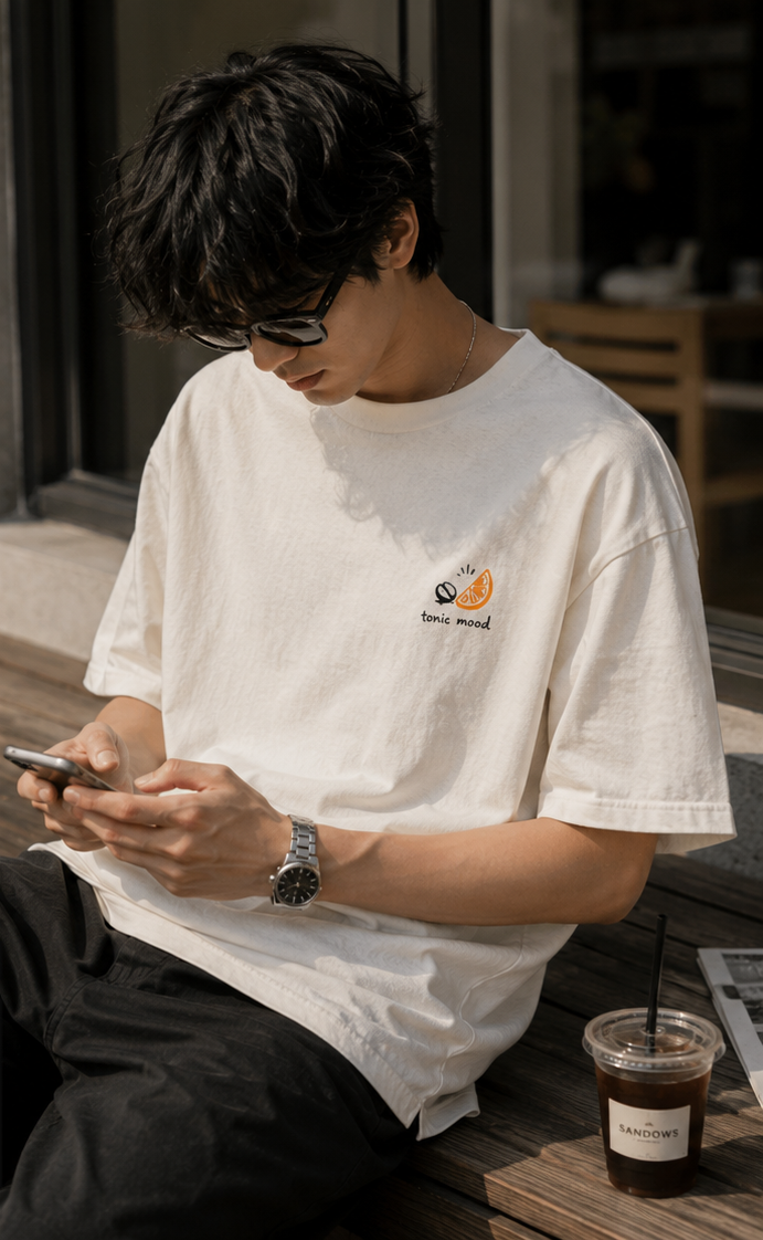 espresso tonic tee — off white