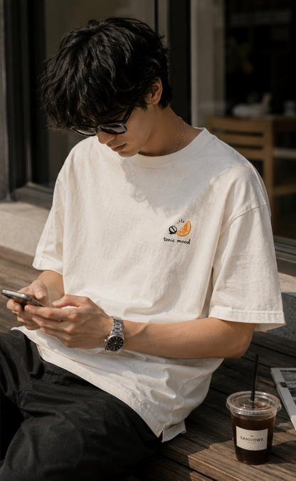 espresso tonic tee — off white