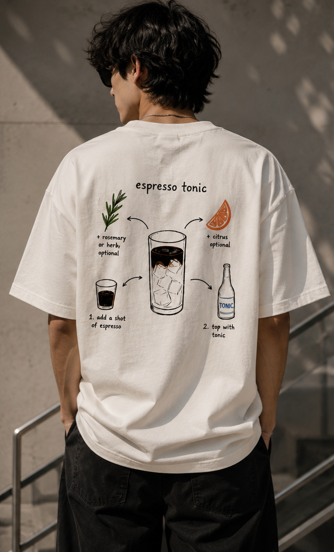 espresso tonic tee — off white